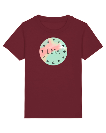 Libra Astrological Sign/BALANTA/Zodiac Burgundy