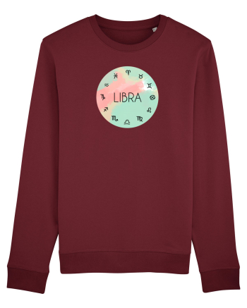 Libra Astrological Sign/BALANTA/Zodiac Burgundy