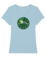 Capricorn Astrological Sign/COPRICORN/Zodiac Tricou mânecă scurtă guler larg fitted Damă Expresser