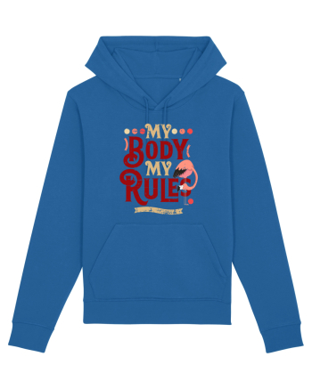 Corpul meu, regulile mele, cu flamingo Royal Blue