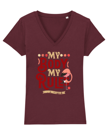 Corpul meu, regulile mele, cu flamingo Burgundy