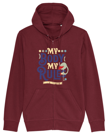 Corpul meu, regulile mele, vintage cu flamingo Burgundy