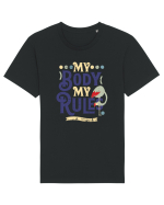 Corpul meu, regulile mele, vintage cu flamingo Tricou mânecă scurtă Unisex Rocker