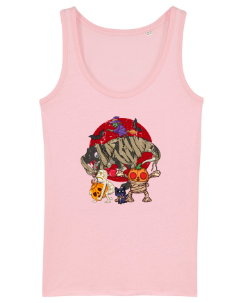 De Halloween cu dinozauri, mumii, bostani, vrahitoare lilieci si pisisi Cotton Pink