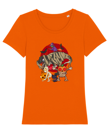 De Halloween cu dinozauri, mumii, bostani, vrahitoare lilieci si pisisi Bright Orange
