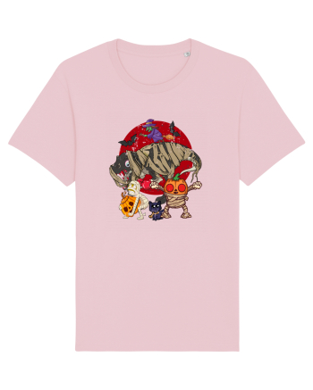 De Halloween cu dinozauri, mumii, bostani, vrahitoare lilieci si pisisi Cotton Pink