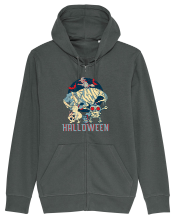 De Halloween vintage cu dinozauri, pisici si mumii si vrajitoare Anthracite
