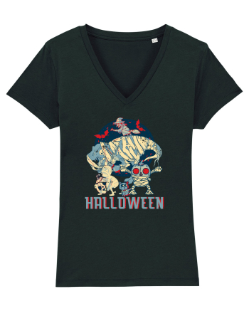 De Halloween vintage cu dinozauri, pisici si mumii si vrajitoare Black