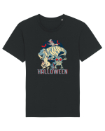 De Halloween vintage cu dinozauri, pisici si mumii si vrajitoare Tricou mânecă scurtă Unisex Rocker