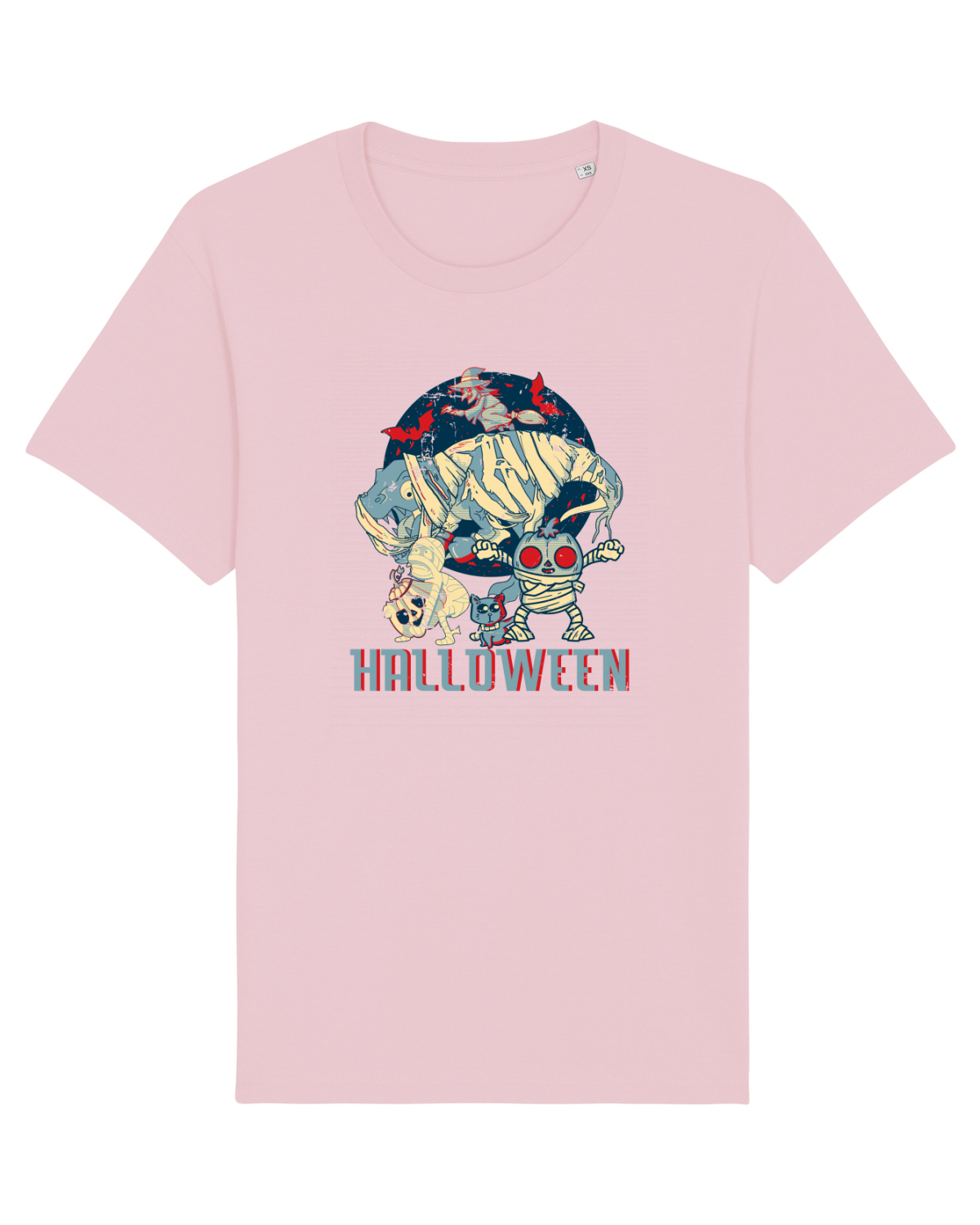 Tricou mânecă scurtă Unisex Rocker Cotton Pink