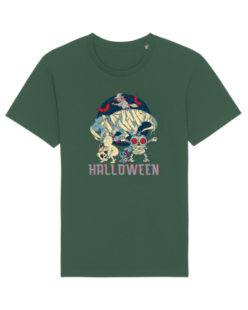 De Halloween vintage cu dinozauri, pisici si mumii si vrajitoare Bottle Green