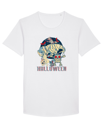 De Halloween vintage cu dinozauri, pisici si mumii si vrajitoare White