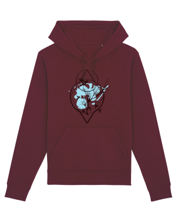 Natura Albastra Geometric Burgundy