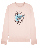 Natura Albastra Geometric Bluză mânecă lungă Unisex Rise