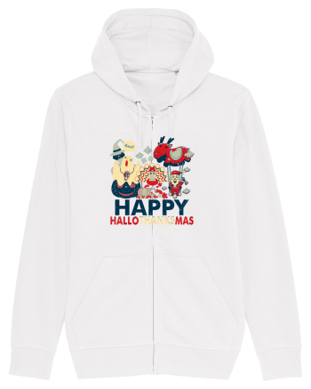 Halloween Thanksgiving si Craciunul. Design retro 3 in 1 White