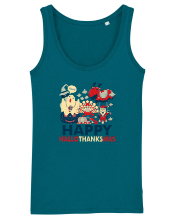 Halloween Thanksgiving si Craciunul. Design retro 3 in 1 Ocean Depth