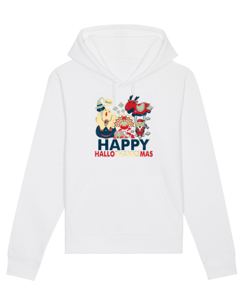 Halloween Thanksgiving si Craciunul. Design retro 3 in 1 White