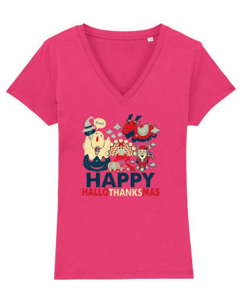 Halloween Thanksgiving si Craciunul. Design retro 3 in 1 Raspberry