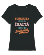 Fii bun! Tricou mânecă scurtă guler larg fitted Damă Expresser