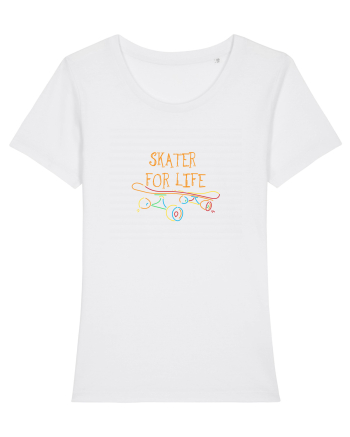 Skater For Life White
