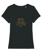 Skater For Life Tricou mânecă scurtă guler larg fitted Damă Expresser