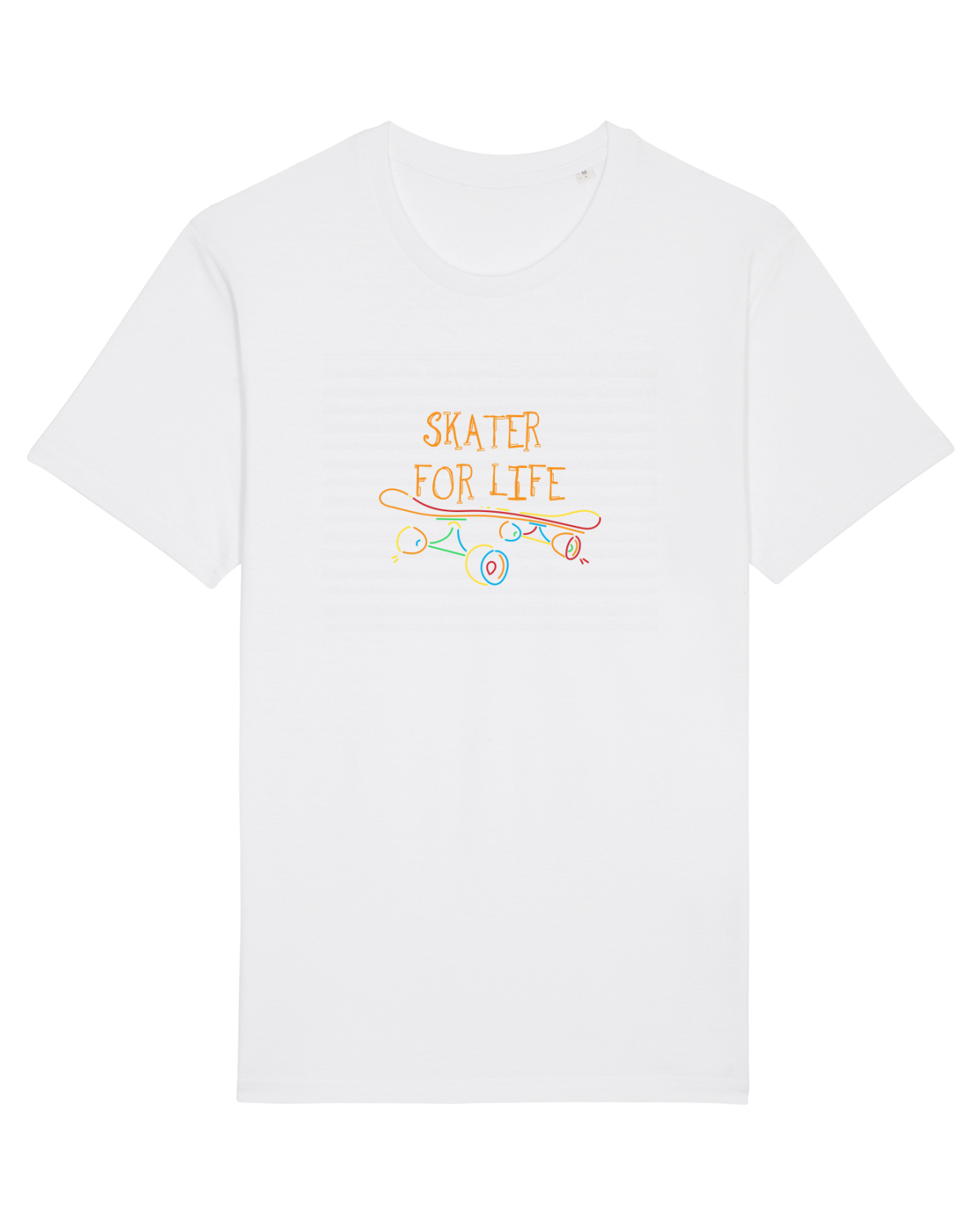 Tricou mânecă scurtă Unisex Rocker White