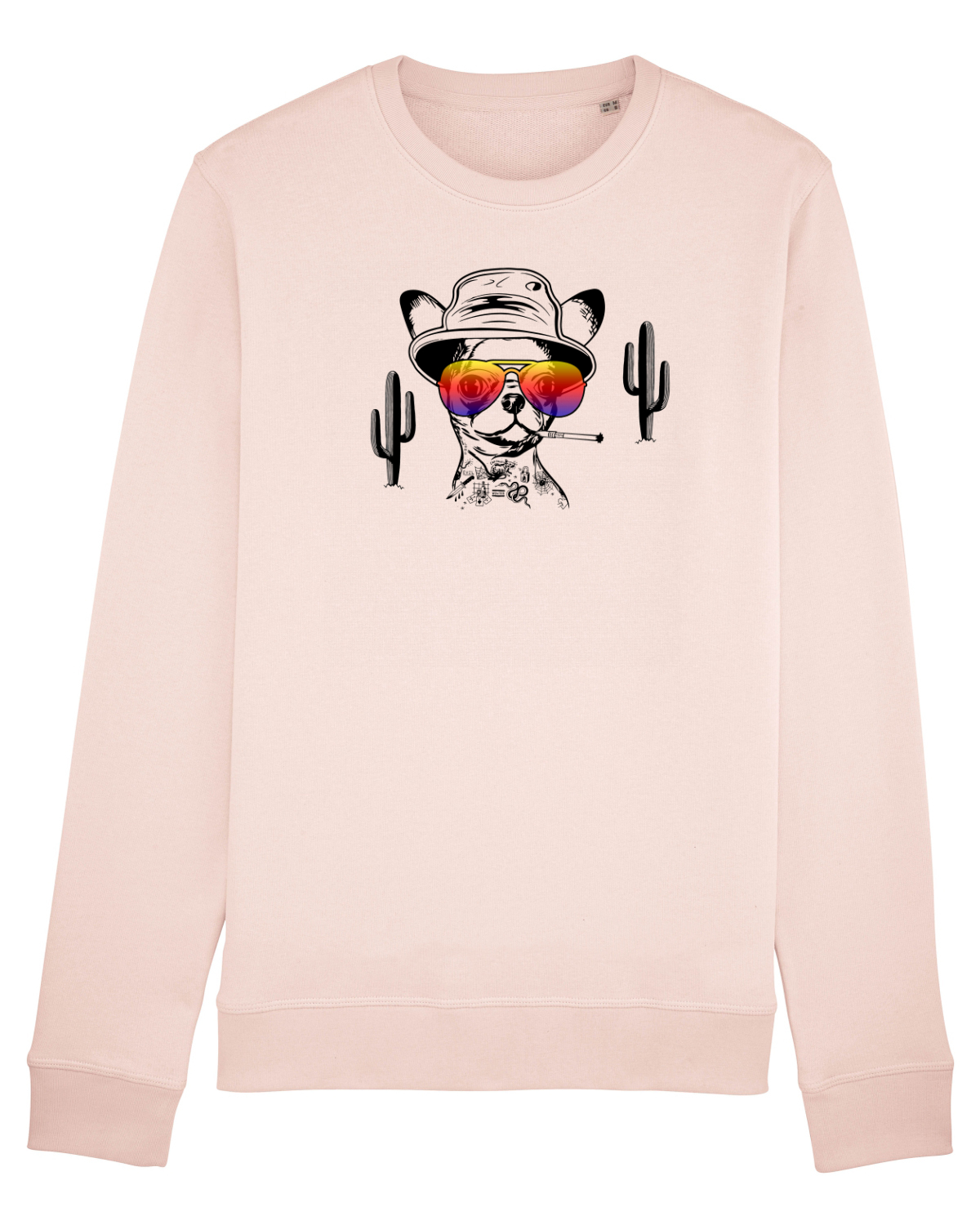 Bluză mânecă lungă Unisex Rise Candy Pink
