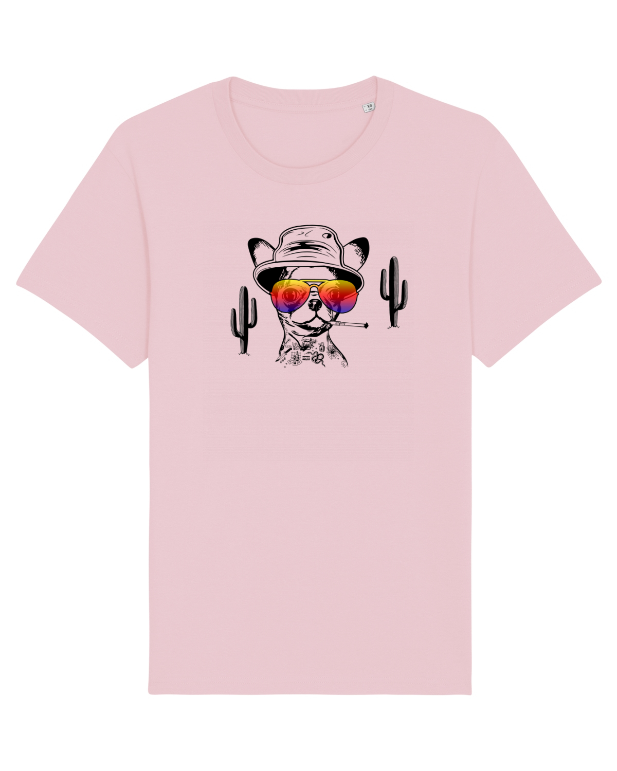 Tricou mânecă scurtă Unisex Rocker Cotton Pink