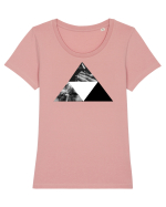 Cigarette Tricou mânecă scurtă guler larg fitted Damă Expresser