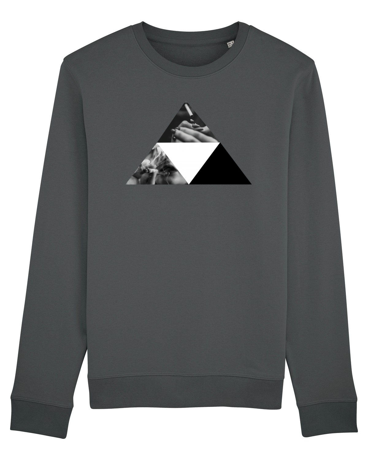 Bluză mânecă lungă Unisex Rise Anthracite