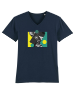 Smoking Girl Tricou mânecă scurtă guler V Bărbat Presenter