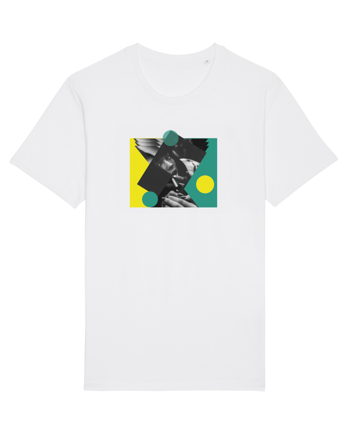 Tricou mânecă scurtă Unisex Rocker White