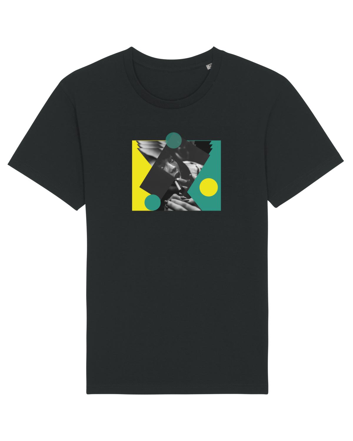 Tricou mânecă scurtă Unisex Rocker Black