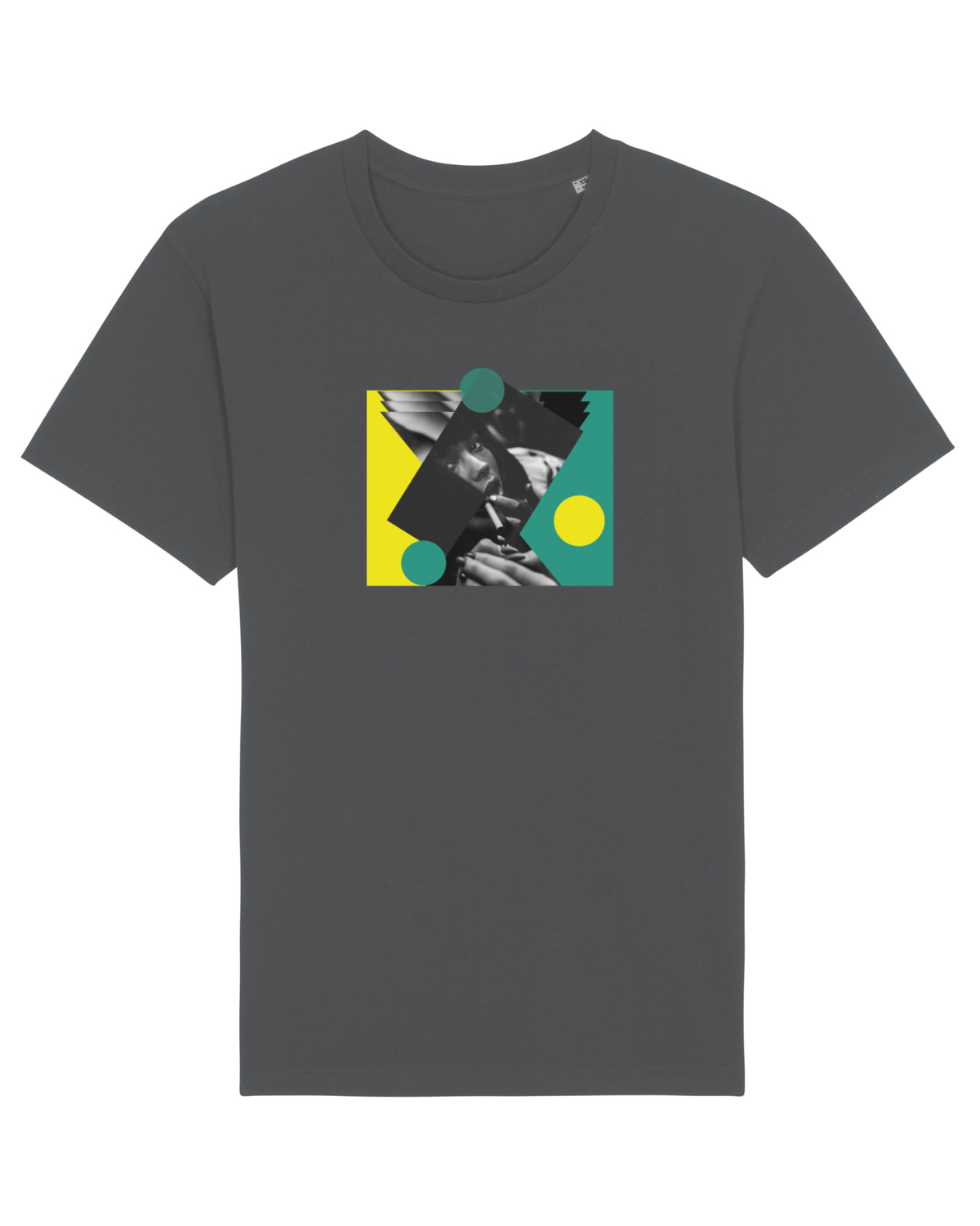 Tricou mânecă scurtă Unisex Rocker Anthracite