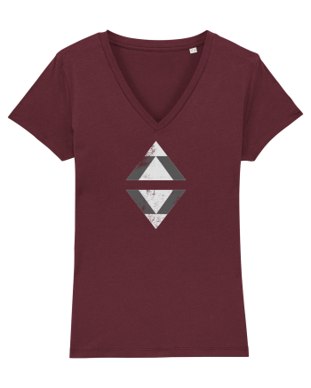 Vintage Triangle Burgundy