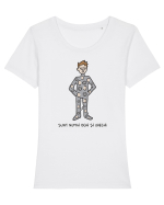 Sunt numai ochi și urechi Tricou mânecă scurtă guler larg fitted Damă Expresser