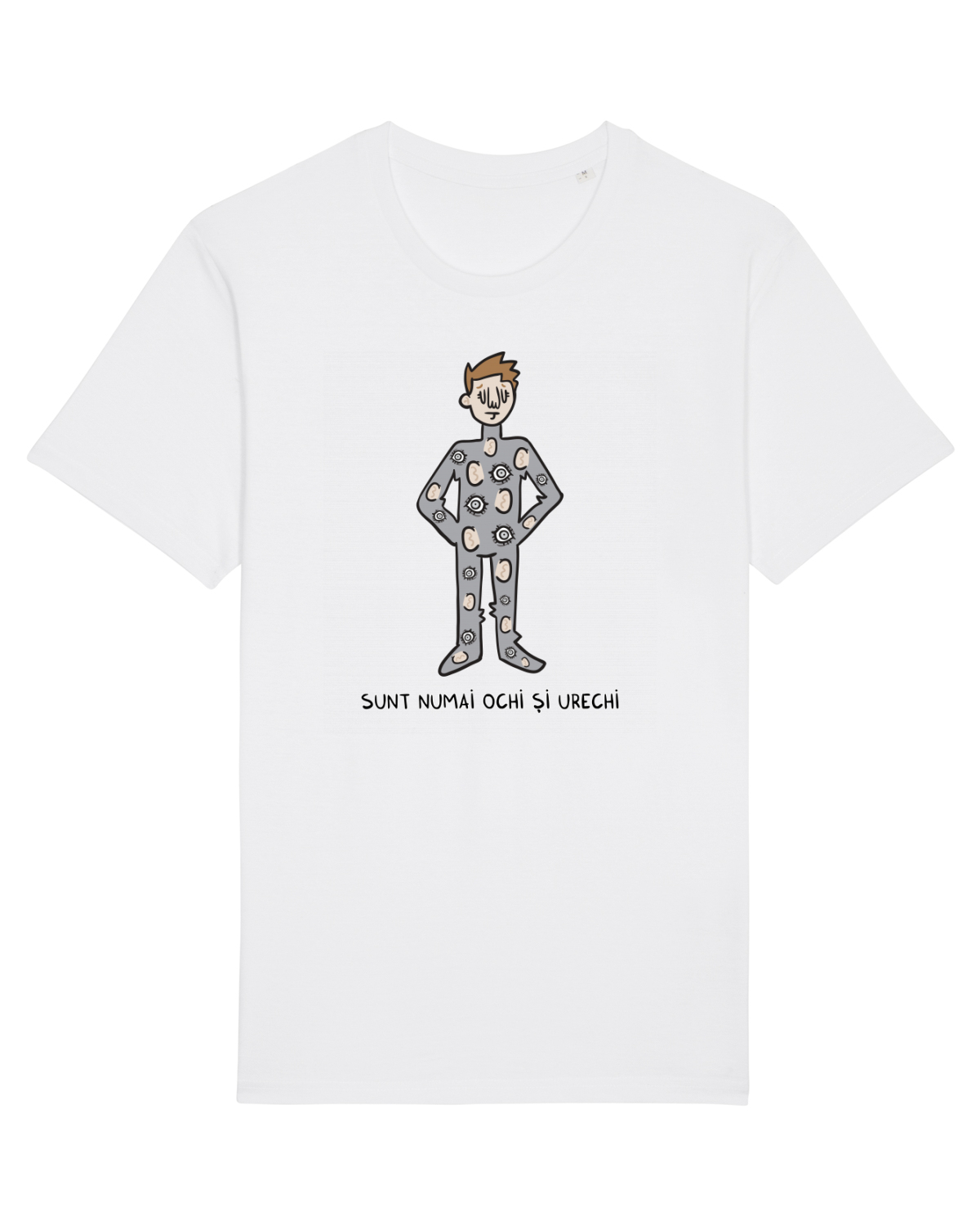 Tricou mânecă scurtă Unisex Rocker White