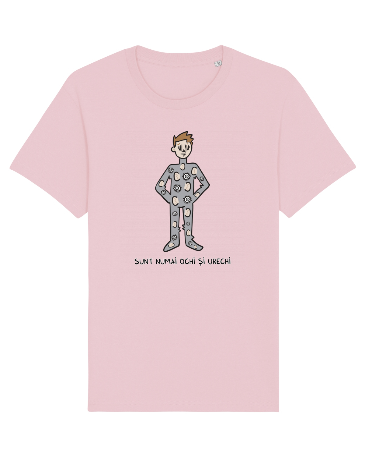 Tricou mânecă scurtă Unisex Rocker Cotton Pink