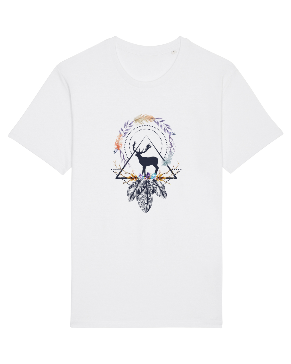 Tricou mânecă scurtă Unisex Rocker White