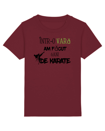 6 ani de karate  Burgundy