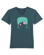 Doll Tricou mânecă scurtă guler V Bărbat Presenter