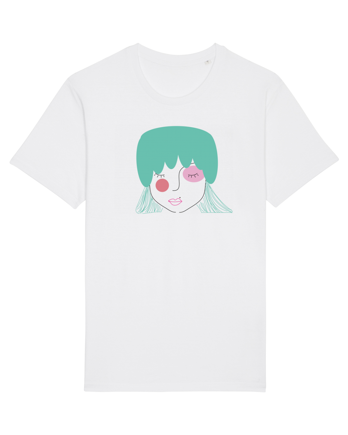 Tricou mânecă scurtă Unisex Rocker White
