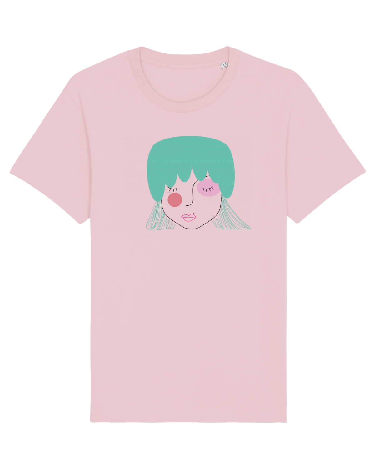 Tricou mânecă scurtă Unisex Rocker Cotton Pink