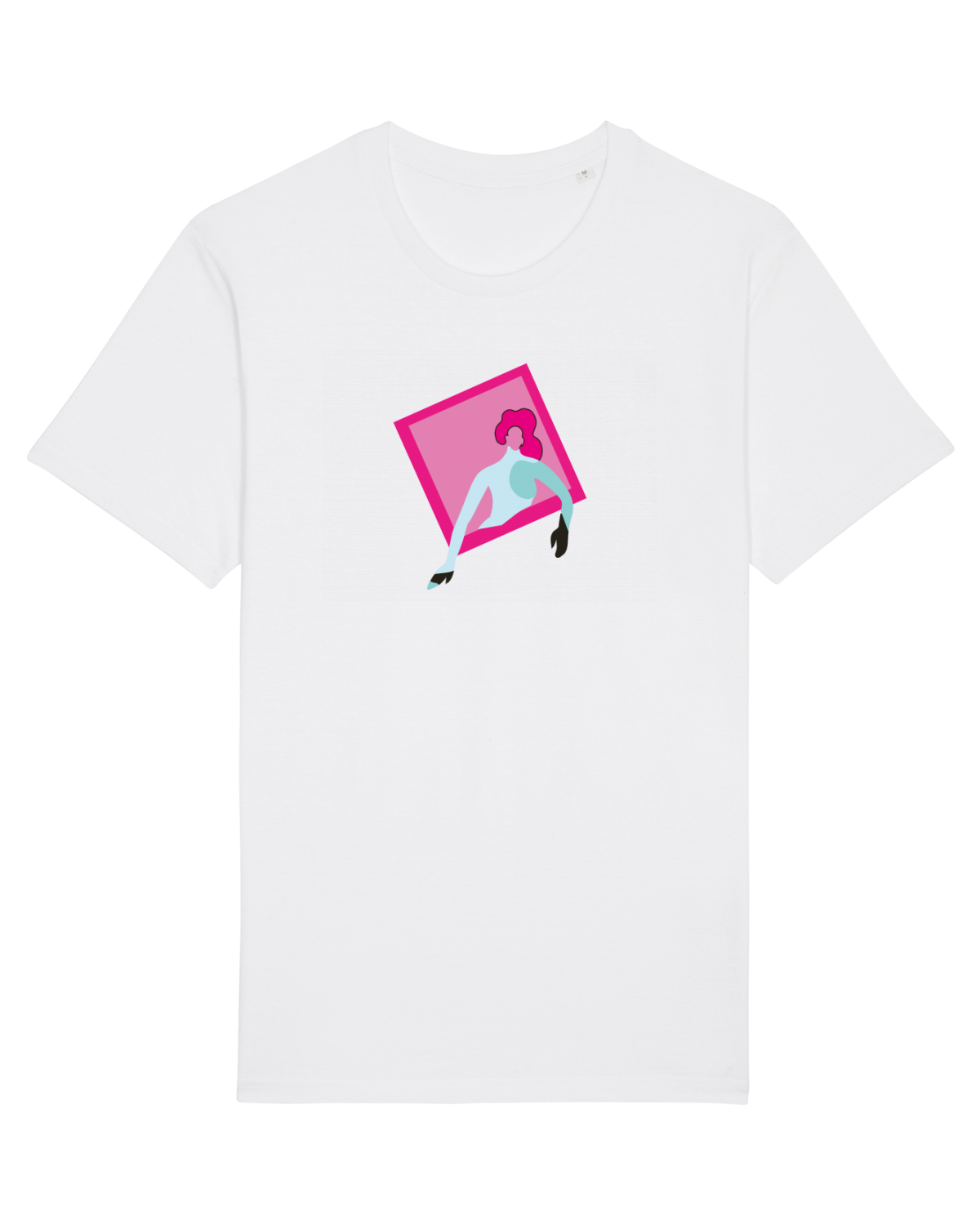 Tricou mânecă scurtă Unisex Rocker White
