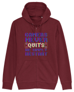 Gamers never quits Hanorac cu fermoar Unisex Connector