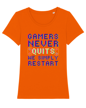 Gamers never quits Bright Orange