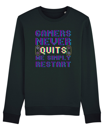 Gamers never quits Black