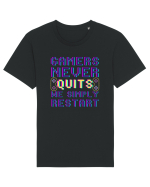 Gamers never quits Tricou mânecă scurtă Unisex Rocker