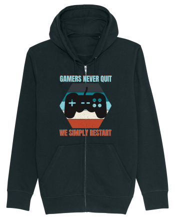 Gamers never quits Black