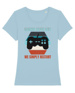 Gamers never quits Tricou mânecă scurtă guler larg fitted Damă Expresser
